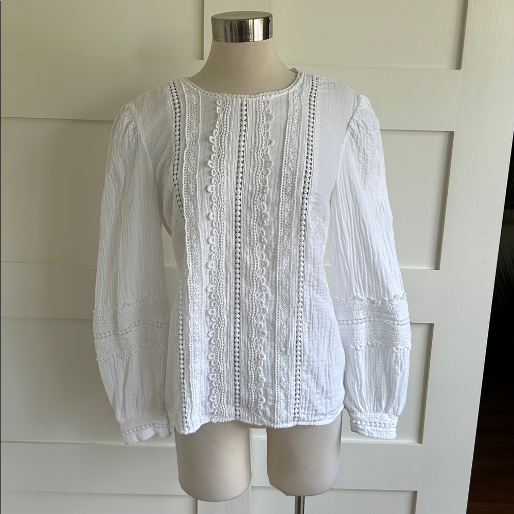 Boden- “Trim interest” White  Detail Top - Picture 4 of 10